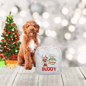 Lil Green Rhino Pet santa sack REINDEER PET SANTA SACK