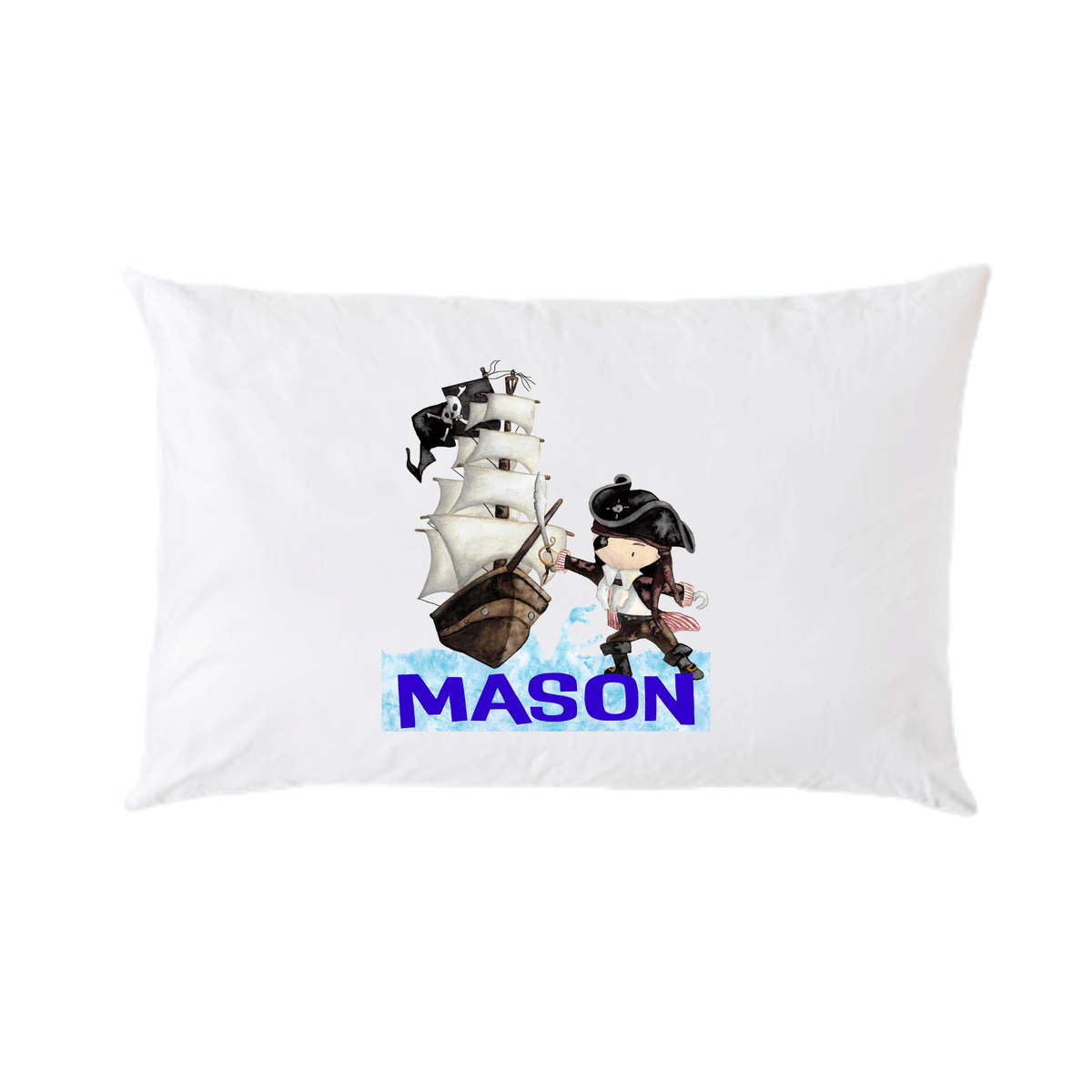 Lil Green Rhino pirate pillowcase PIRATE PILLOWCASE