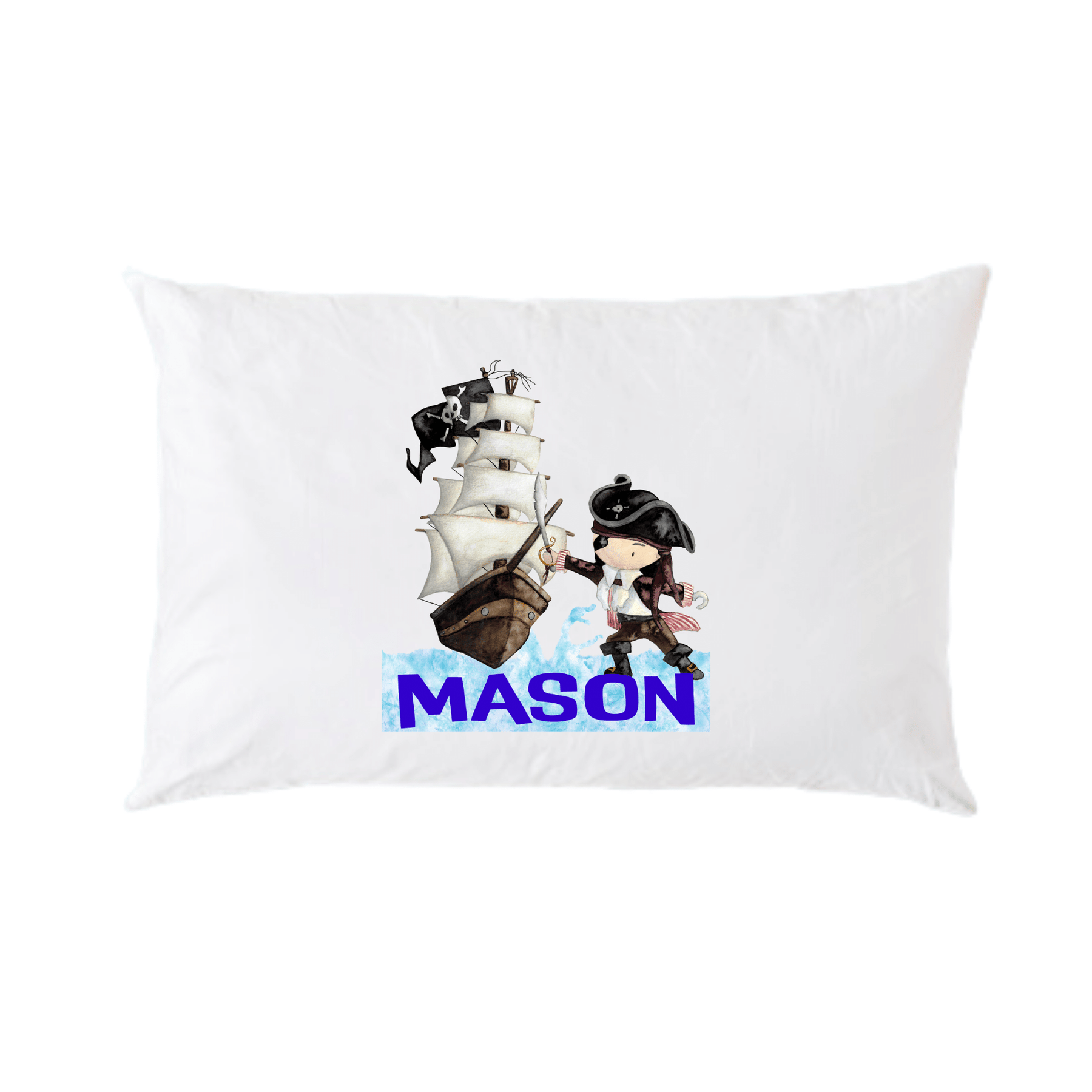 Lil Green Rhino pirate pillowcase PIRATE PILLOWCASE