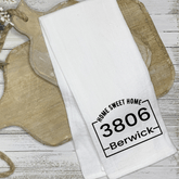 Lil Green Rhino POSTCODE TEA TOWEL