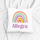 Lil Green Rhino rainbow pillow RAINBOW PURPLE PILLOW