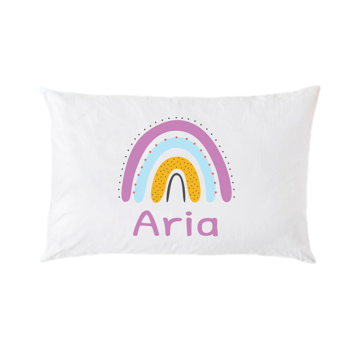 Lil Green Rhino rainbow pillowcase RAINBOW PURPLE PILLOWCASE