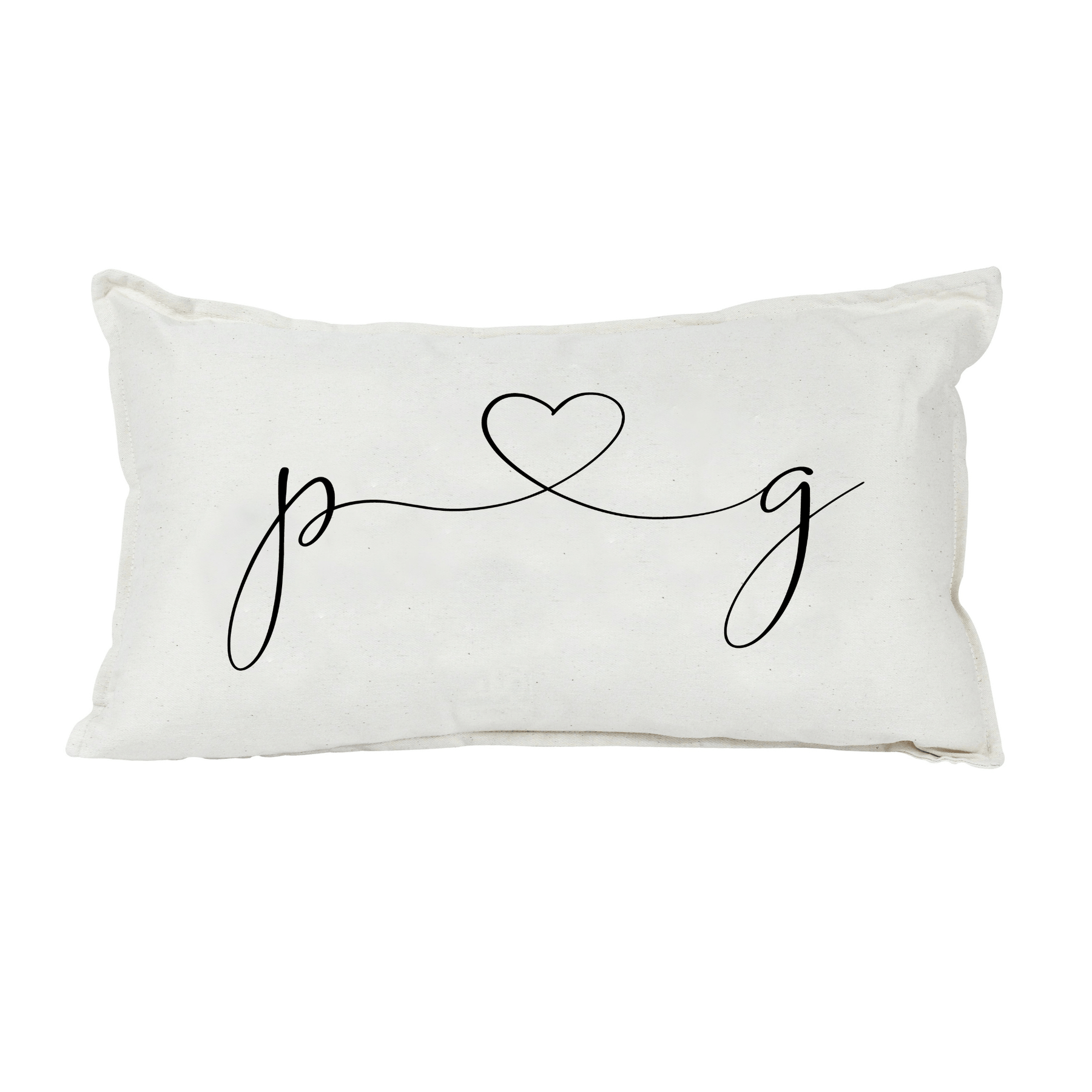Lil Green Rhino Rectangle couple pillow LETTER LOVE PILLOW
