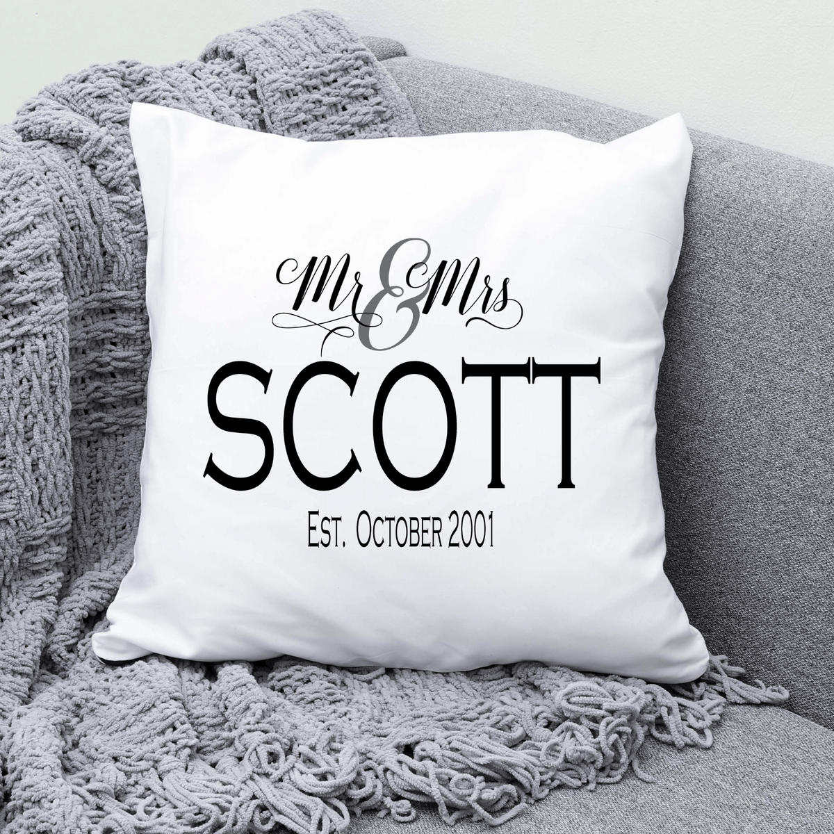 Buy Mr Mrs Standard Pillow Online Lil Green Rhino