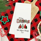 Lil Green Rhino tea towel christmas MERRY CHRISTMAS TEA TOWEL