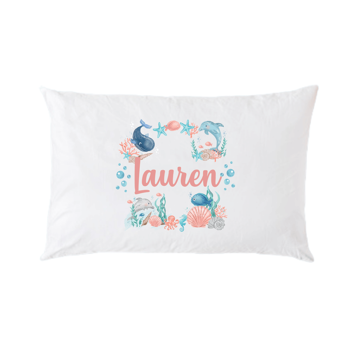 Lil Green Rhino underwater pillowcase DOLPHIN UNDERWATER PILLOWCASE