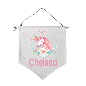 Lil Green Rhino unicorn flag UNICORN WREATH FLAG