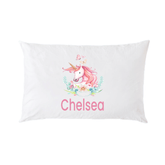 Lil Green Rhino unicorn pillowcase UNICORN WREATH PILLOWCASE