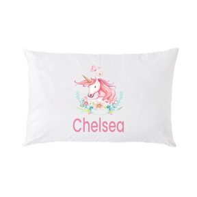 Lil Green Rhino unicorn pillowcase UNICORN WREATH PILLOWCASE